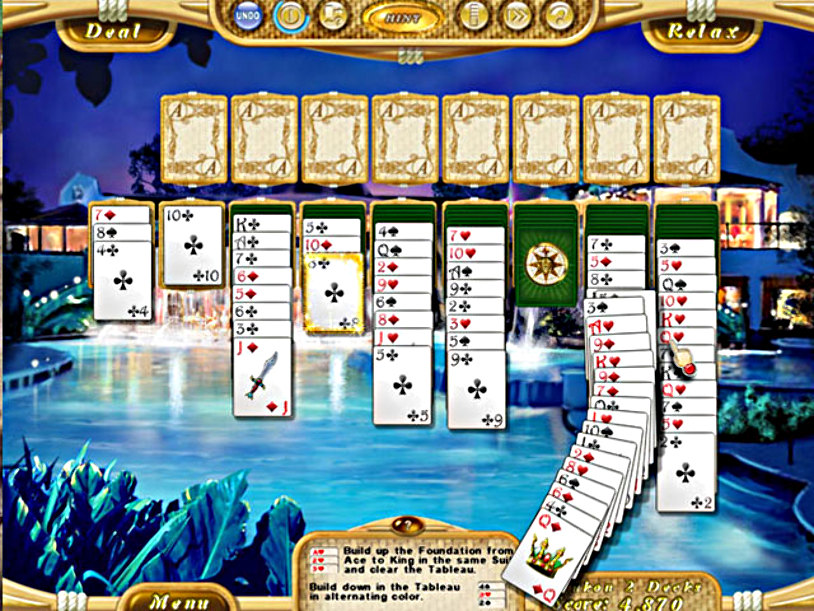 Jewel Quest Solitaire with Dream Vacation Solitaire screenshot 2