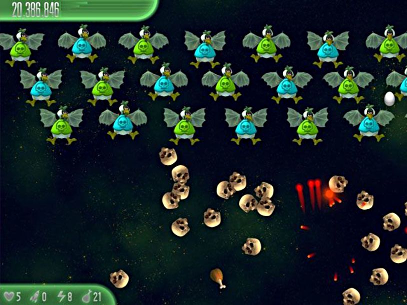 Chicken Invaders - Cluck of the Dark Side Halloween Edition screenshot 1