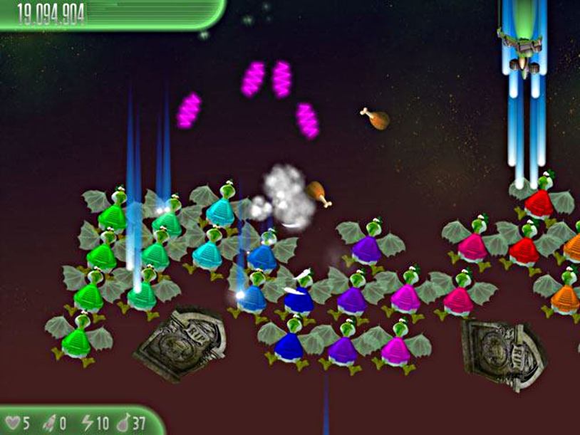 Chicken Invaders - Cluck of the Dark Side Halloween Edition screenshot 2