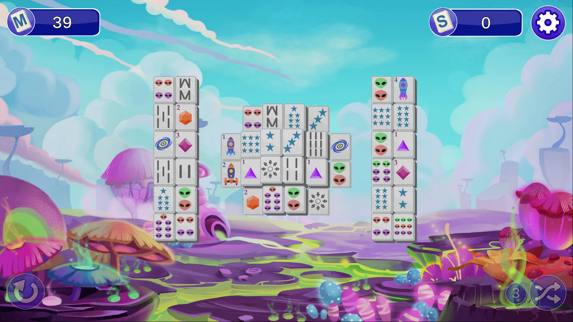 Cosmo Mahjong screenshot 3