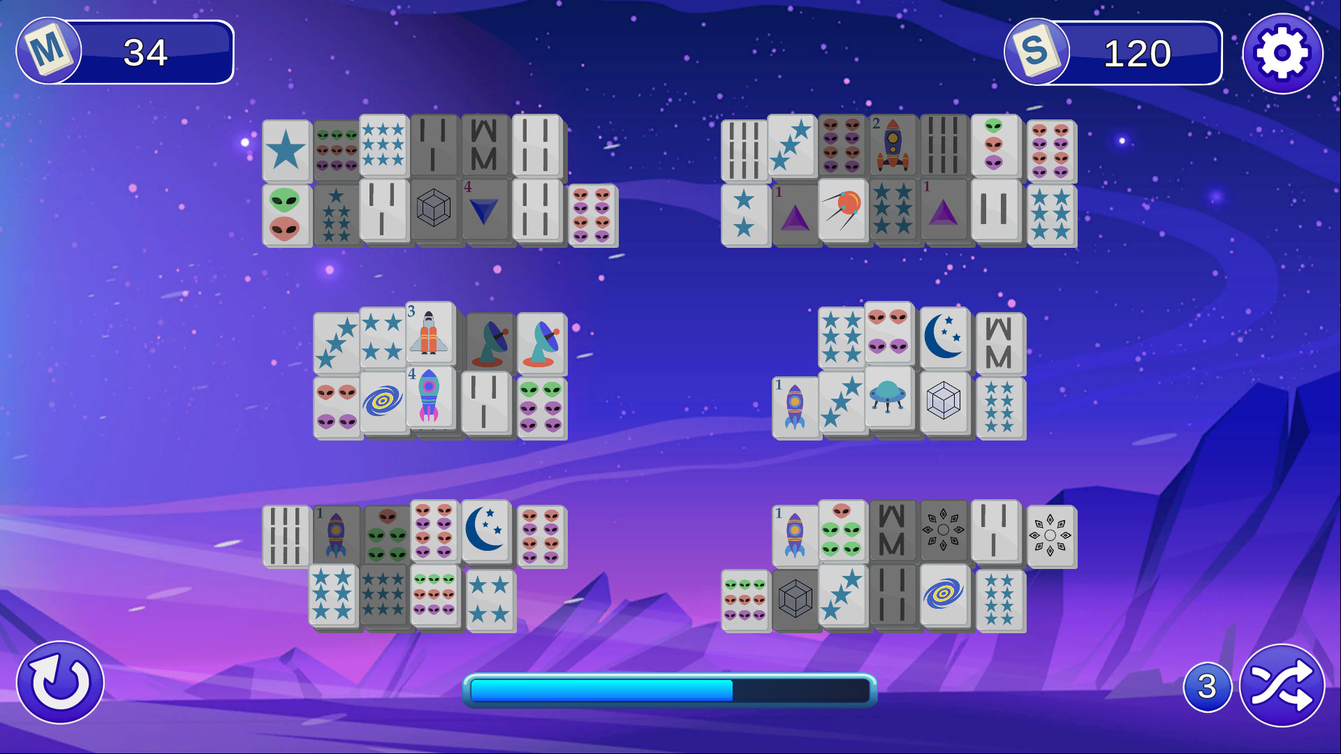 Cosmo Mahjong screenshot 4