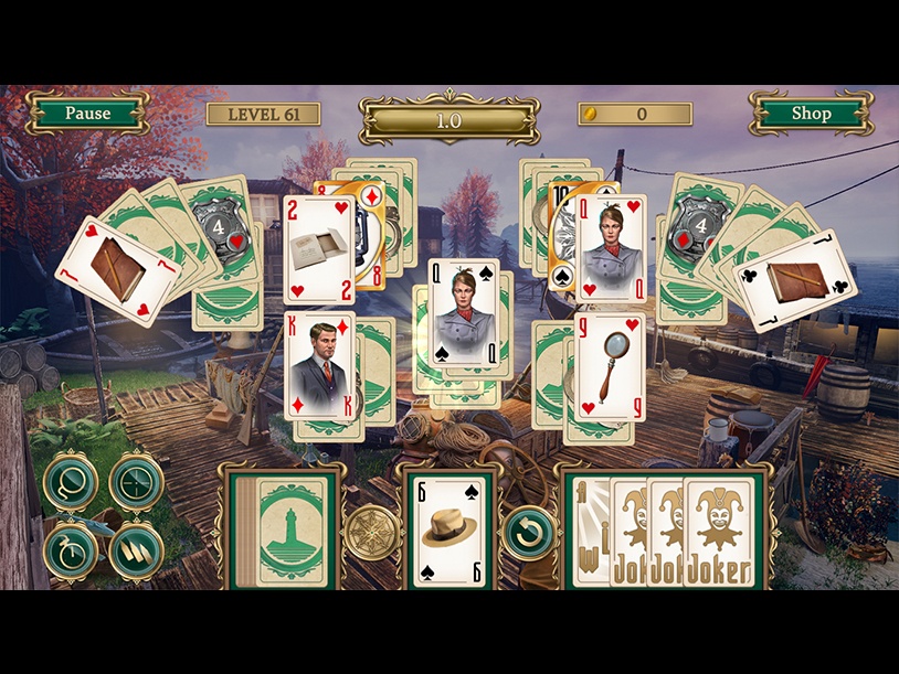 Detective notes - Lighthouse Mystery Solitaire screenshot 1