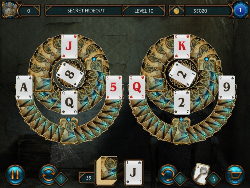 Detective Solitaire - Inspector Magic and the Forbidden Magic screenshot 1