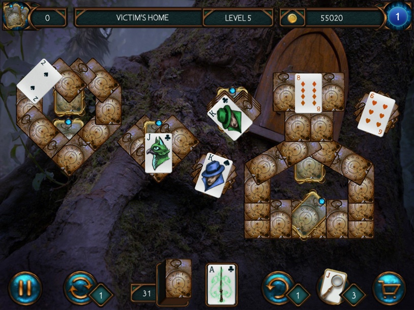 Detective Solitaire - Inspector Magic and the Forbidden Magic screenshot 2