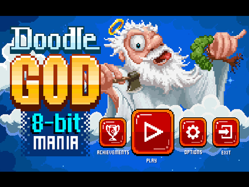 Doogle God: 8-Bit Mania screenshot 1