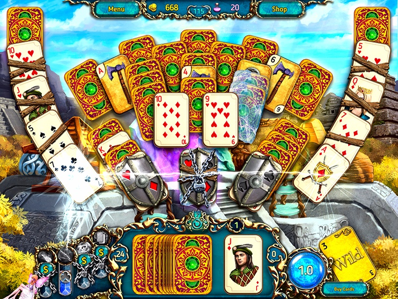 Dreamland Solitaire: Dragon's Fury screenshot 3