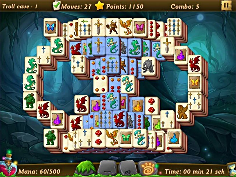 Elves vs Goblins Mahjongg World screenshot 1
