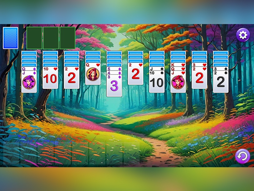 Enchanted Solitaire 3: The Magic Web screenshot 1