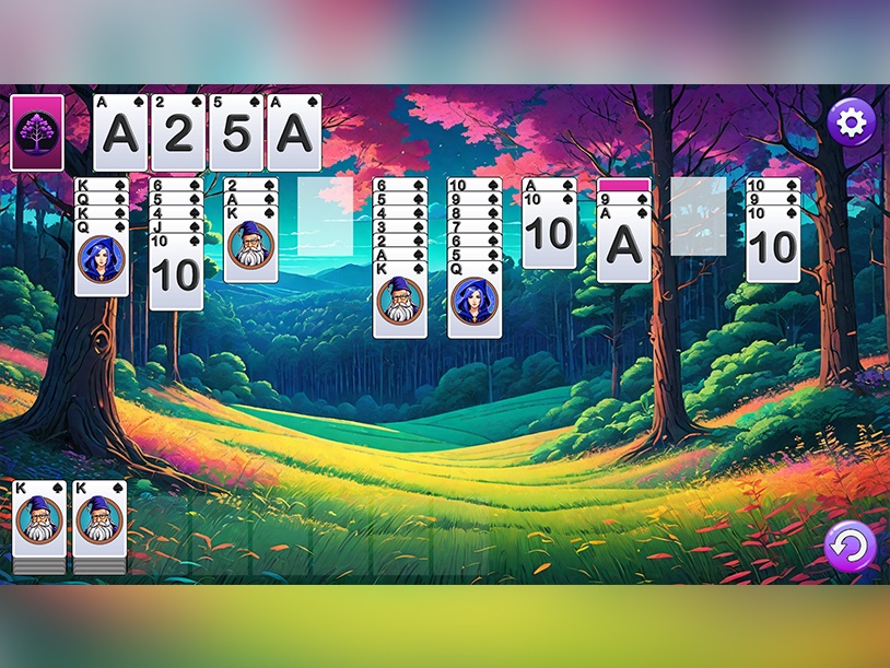 Enchanted Solitaire 3: The Magic Web screenshot 2