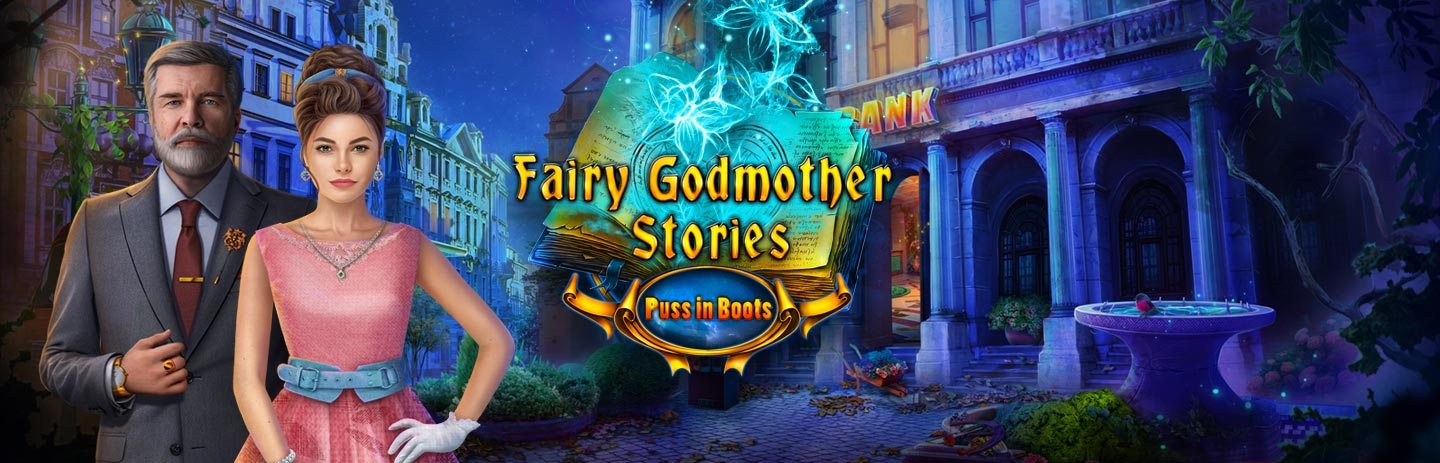 Fairy Godmother Stories Puss In Boots key art — free casual game on iWin