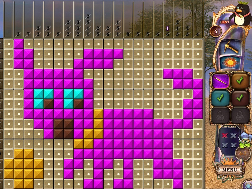 Fantasy Mosaics 20: Castle of Puzzles screenshot 2