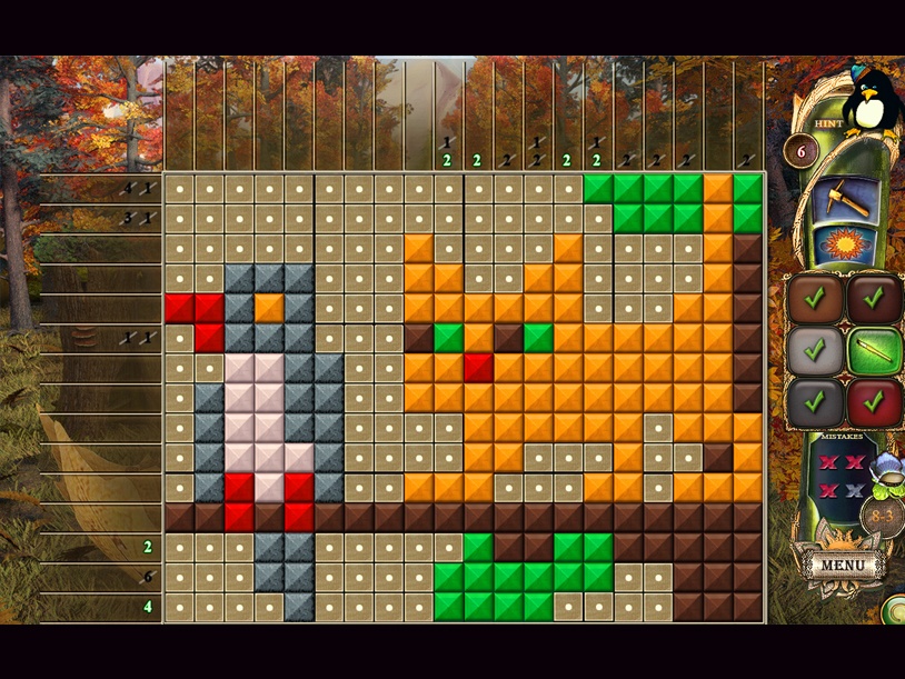 Fantasy Mosaics 23: Magic Forest screenshot 2