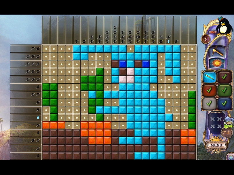 Fantasy Mosaics 24: Deserted Island screenshot 3