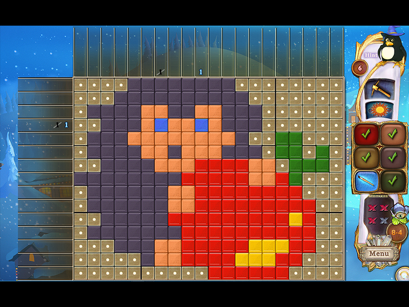 Fantasy Mosaics 32: Santa's Hut screenshot 3