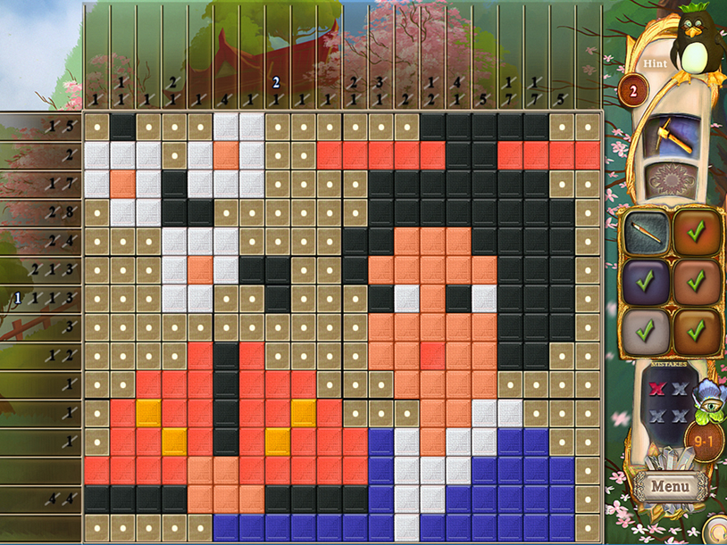 Fantasy Mosaics 34: Zen Garden screenshot 3