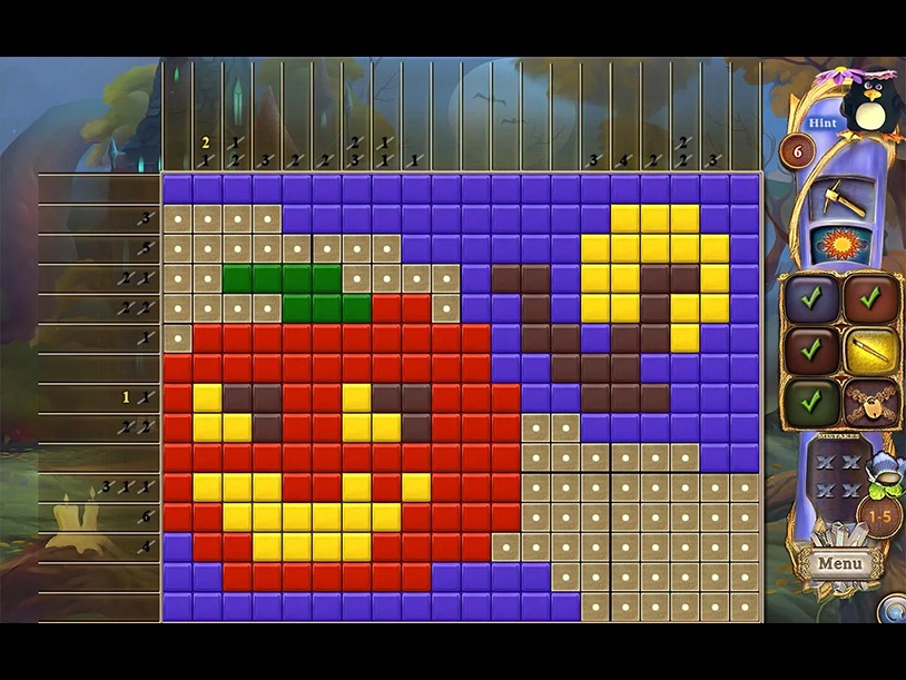 Fantasy Mosaics 43: Haunted Forest screenshot 1
