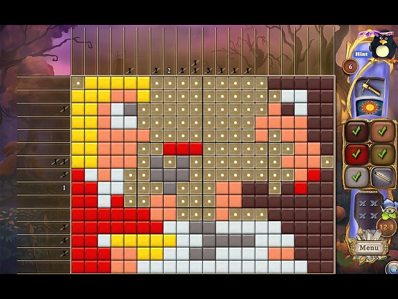 Fantasy Mosaics 43: Haunted Forest screenshot 2