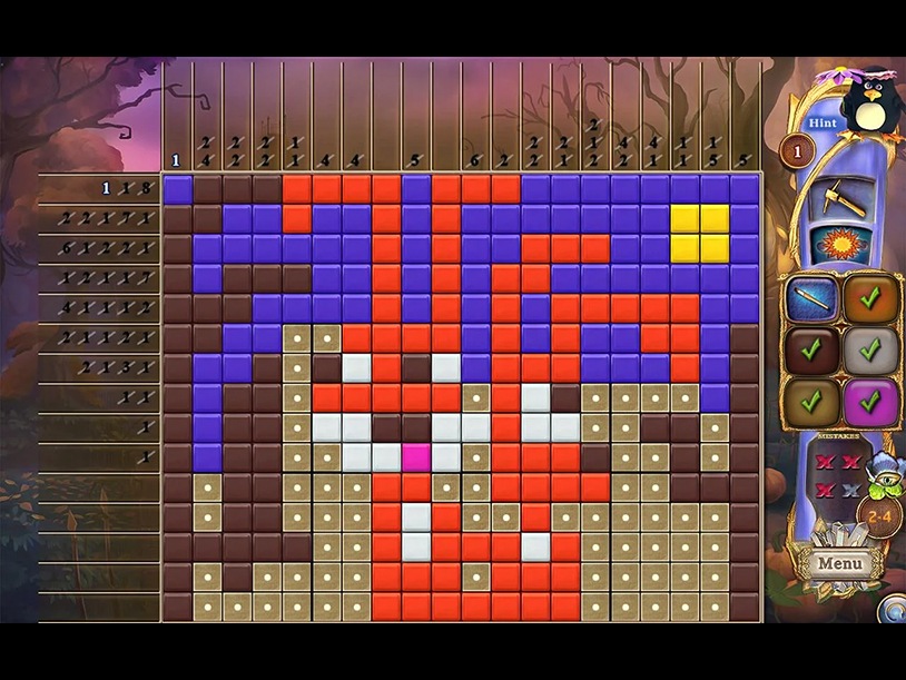 Fantasy Mosaics 43: Haunted Forest screenshot 3
