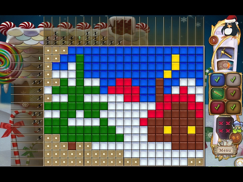 Fantasy Mosaics 44: Winter Holiday screenshot 1