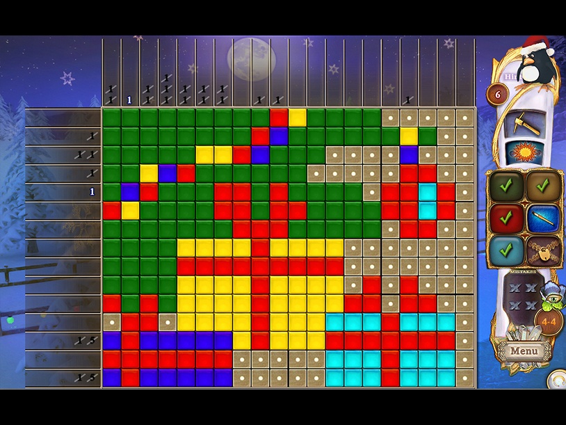 Fantasy Mosaics 44: Winter Holiday screenshot 2