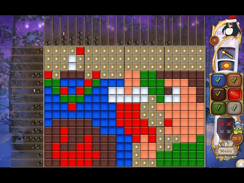 Fantasy Mosaics 44: Winter Holiday screenshot 3
