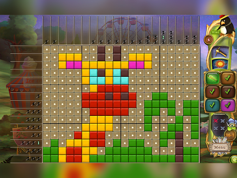 Fantasy Mosaics 45: Amusement Park screenshot 2