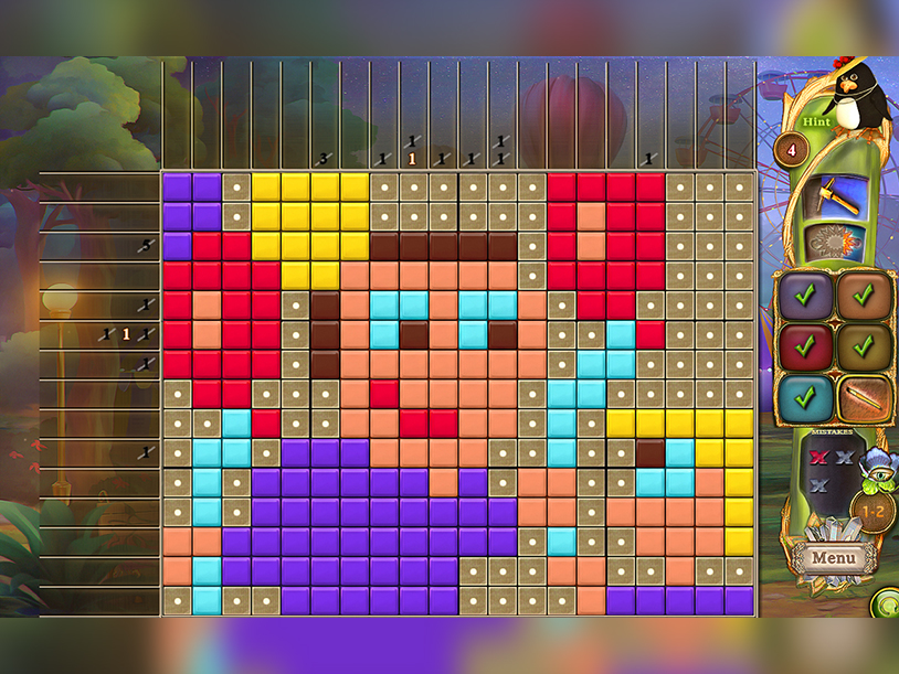 Fantasy Mosaics 45: Amusement Park screenshot 3