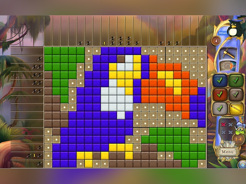 Fantasy Mosaics 51: Jungle Adventure screenshot 1