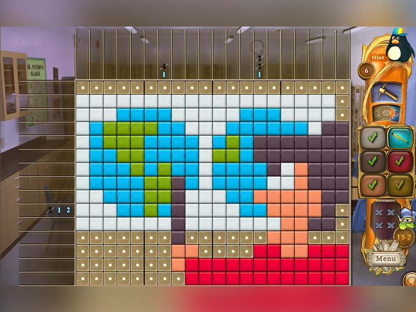 Fantasy Mosaics 54 - Back to School screenshot 1