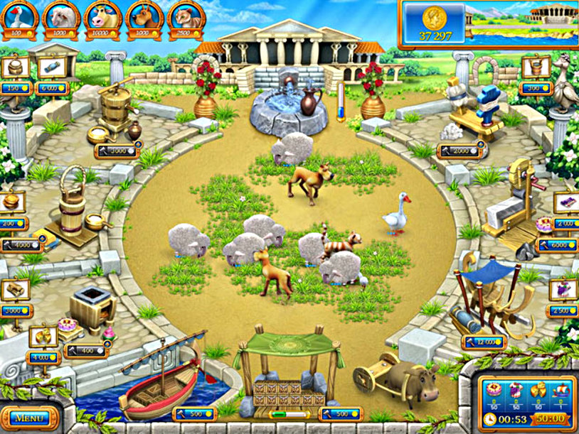 Farm Frenzy Bundle: Gone Fishing in Ancient Rome screenshot 2