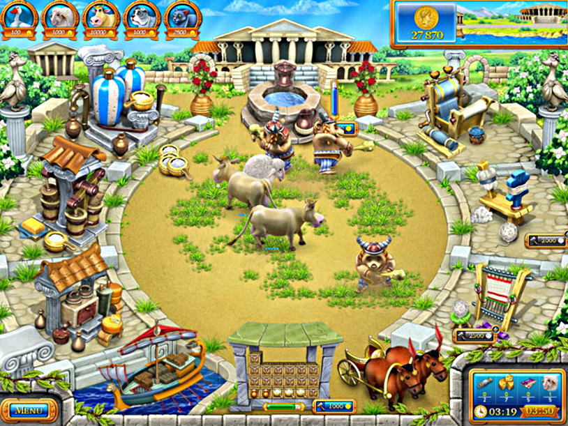Farm Frenzy Bundle: Gone Fishing in Ancient Rome screenshot 3