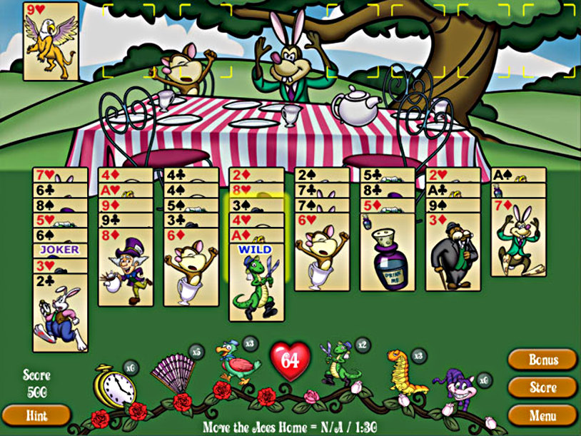 FreeCell Wonderland screenshot 1