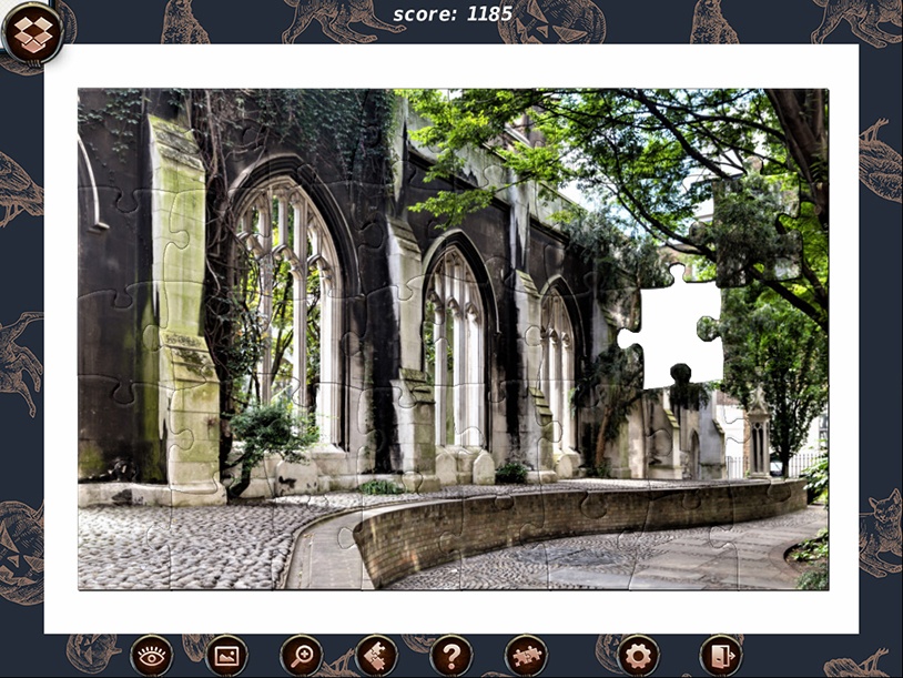 1001 Black Raven Jigsaw screenshot 2