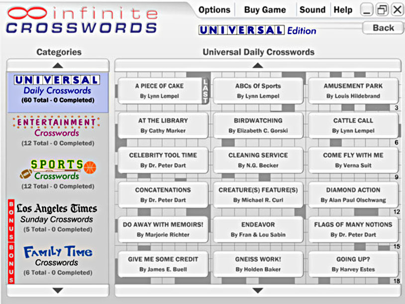 Infinite Crosswords screenshot 2