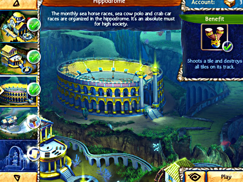 Jewel Legends: Atlantis screenshot 1