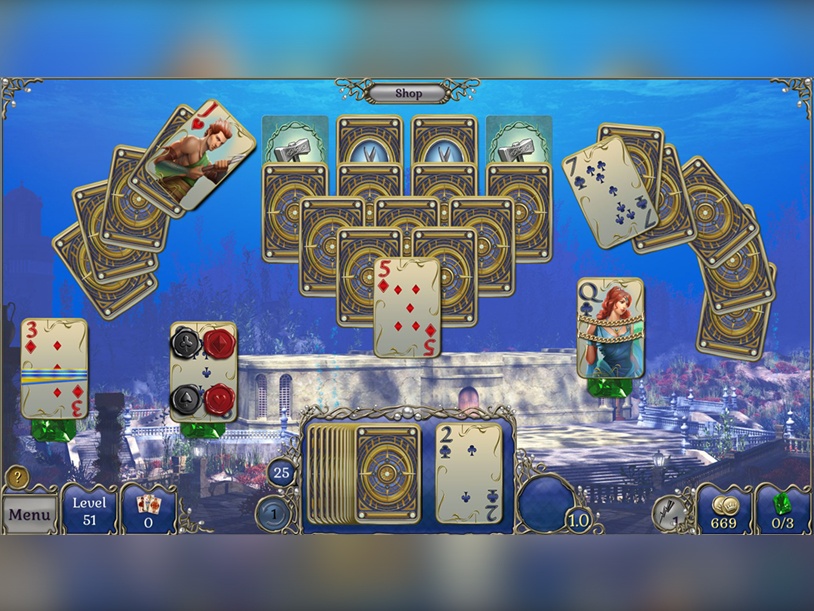 Jewel Match Atlantis Solitaire 2 Collector's Edition screenshot 2