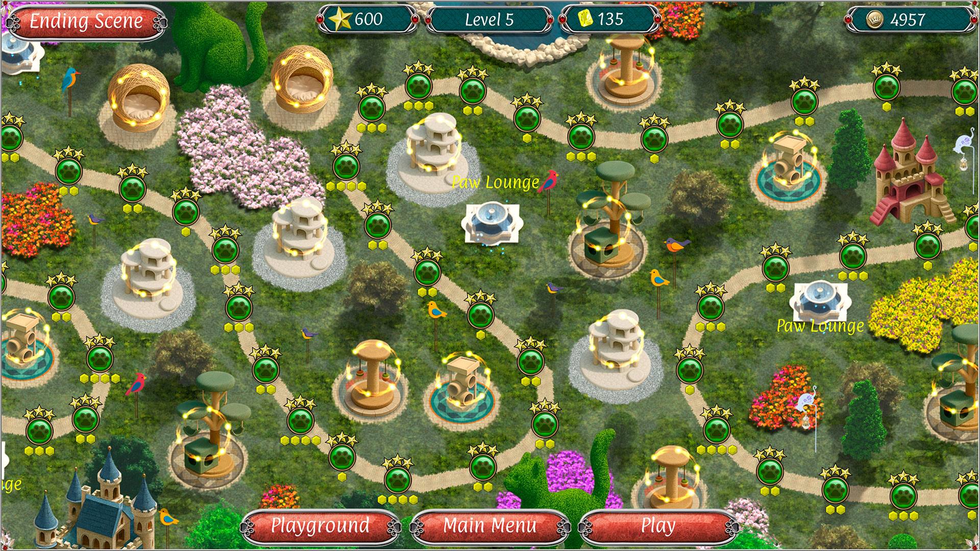 Jewel Match Solitaire Cats and Cards screenshot 3