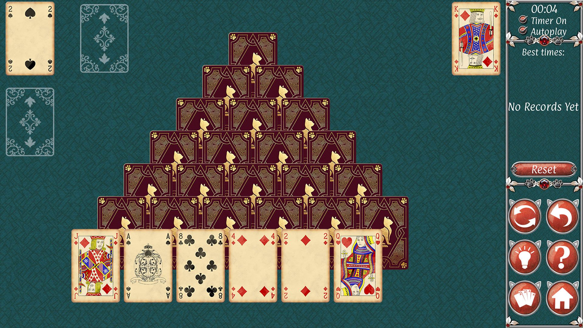 Jewel Match Solitaire Cats and Cards screenshot 5