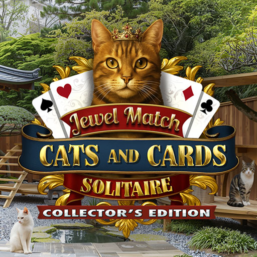 Jewel Match Solitaire Cats and Cards