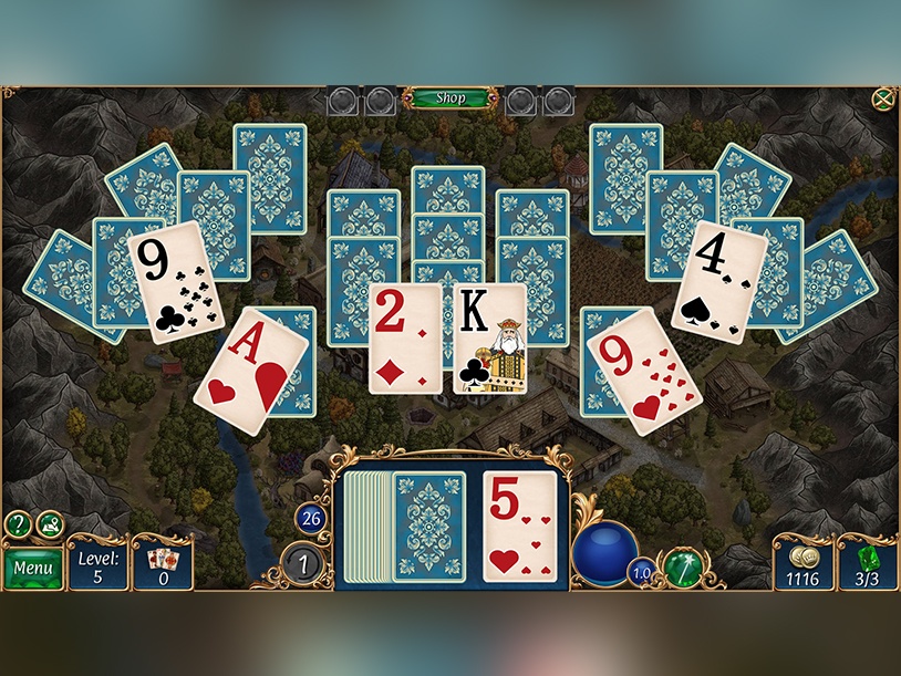 Jewel Match Solitaire Fantasy screenshot 2