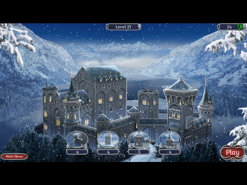 Jewel Match Solitaire Winterscapes screenshot 2