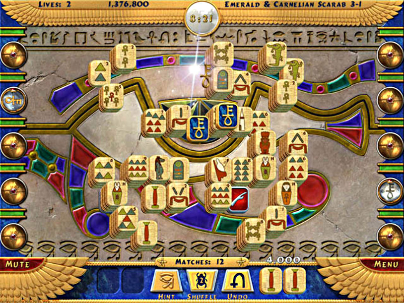 Luxor Mahjong screenshot 2