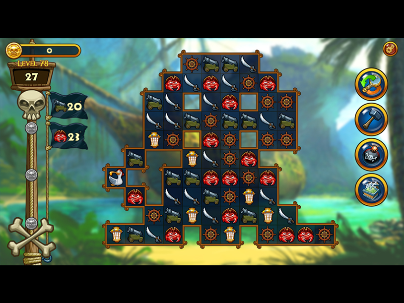 Match 3 - Pirates screenshot 1