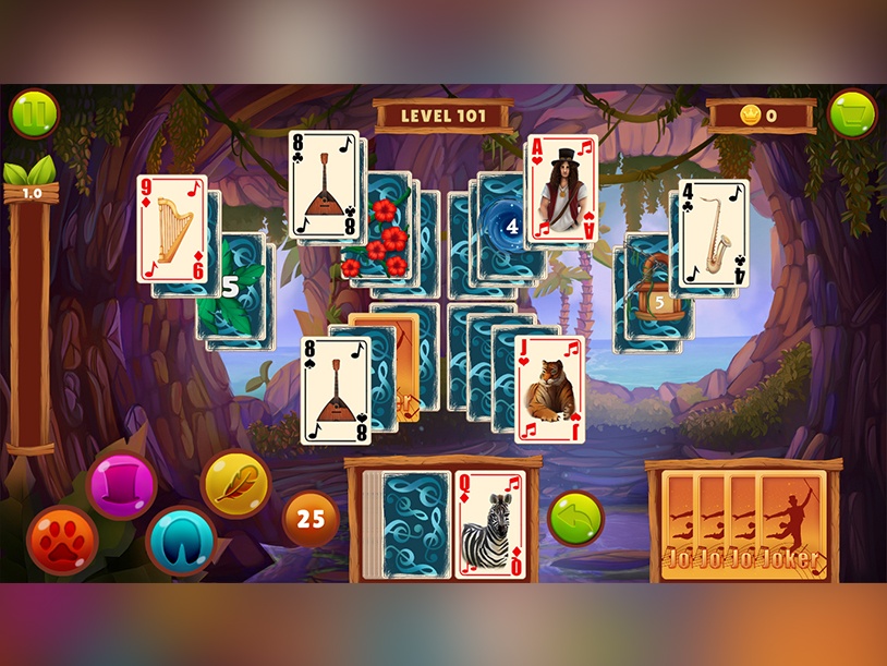 Musical Mystery of the Tropical Island Solitaire screenshot 1