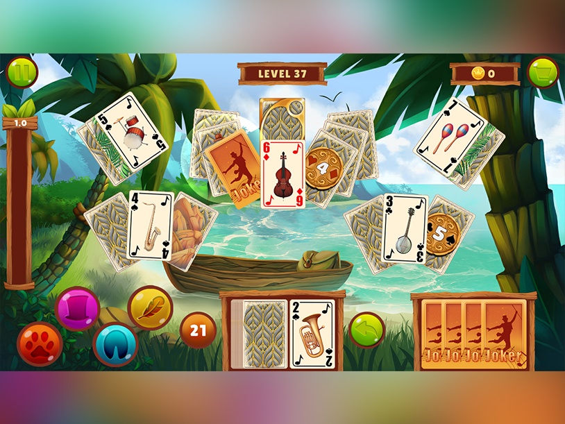 Musical Mystery of the Tropical Island Solitaire screenshot 3