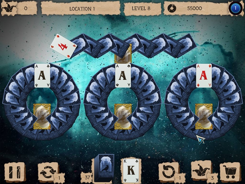 Mystery Solitaire - The Black Raven 3 screenshot 1