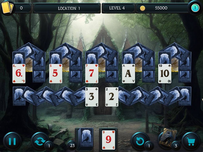 Mystery Solitaire - The Black Raven 5 screenshot 2