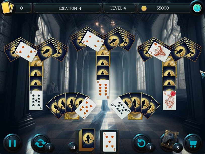 Mystery Solitaire - The Black Raven 5 screenshot 3