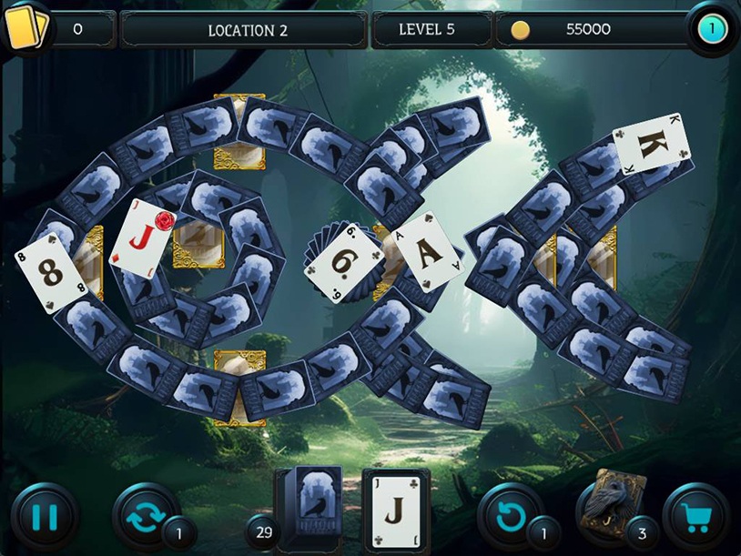 Mystery Solitaire - The Black Raven 6 screenshot 1