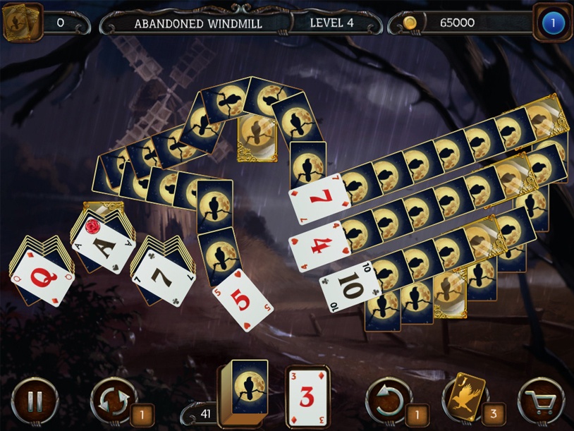 Mystery Solitaire - The Black Raven screenshot 1